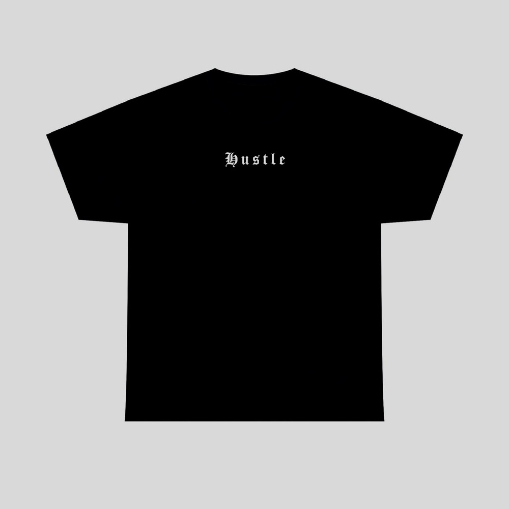 Hustle Tshirt, Motivational Custom Made Screen Printed Apparel Heavy XL